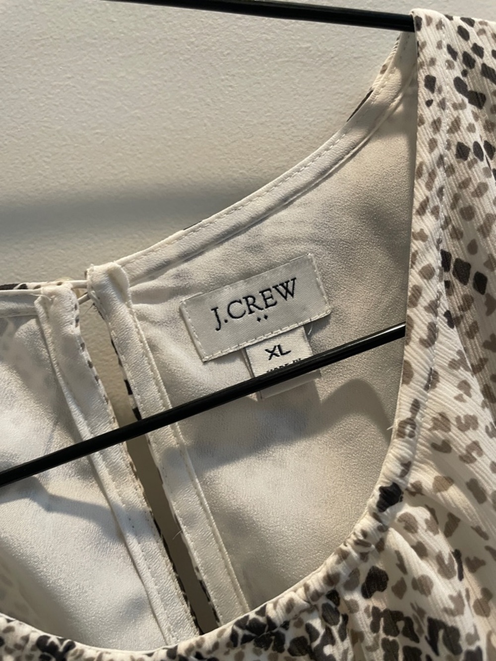 J. Crew Snake-Print Tiered Midi Dress in White and Gray - Picture 2 of 6
